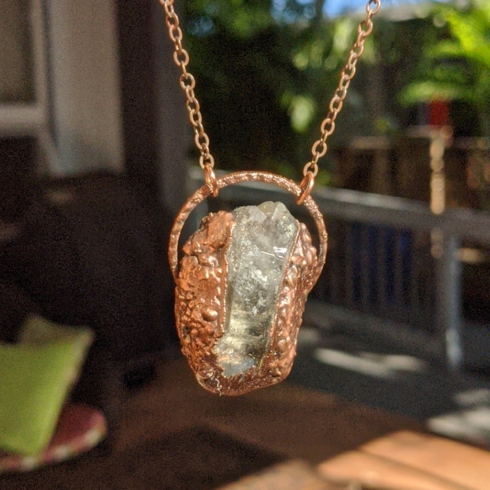 Quartz - Electroplated - Necklace - Hawaii